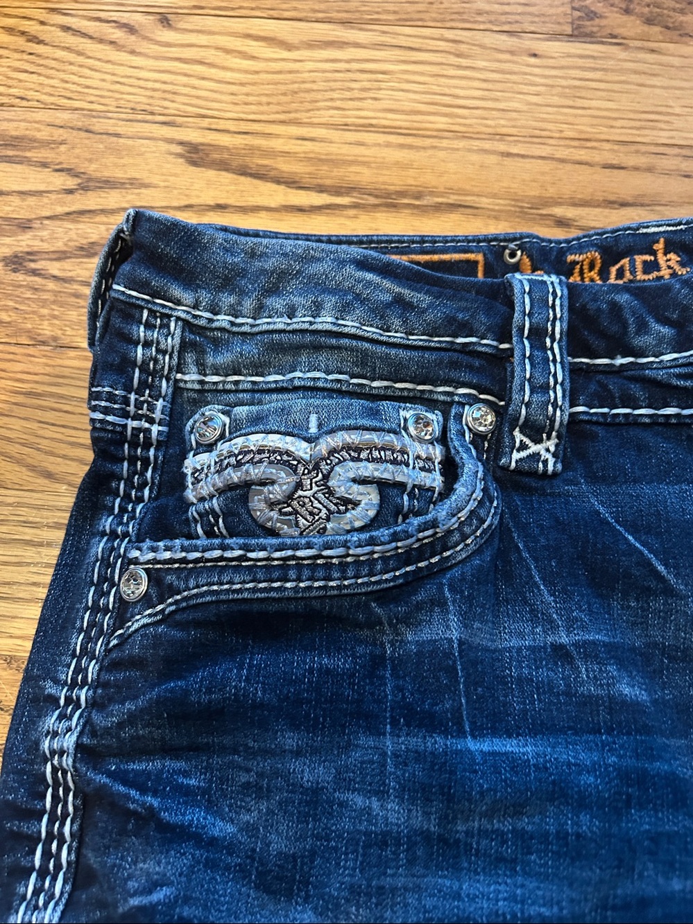 Rock Revival Alana Curvy High Rise Bootcut Jeans size 34 - Picture 2 of 9